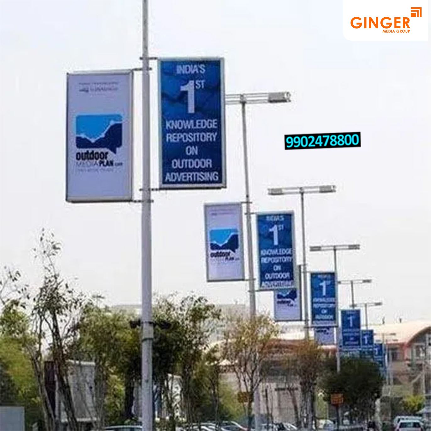  Multi blue color Pole Boards in PAN India 