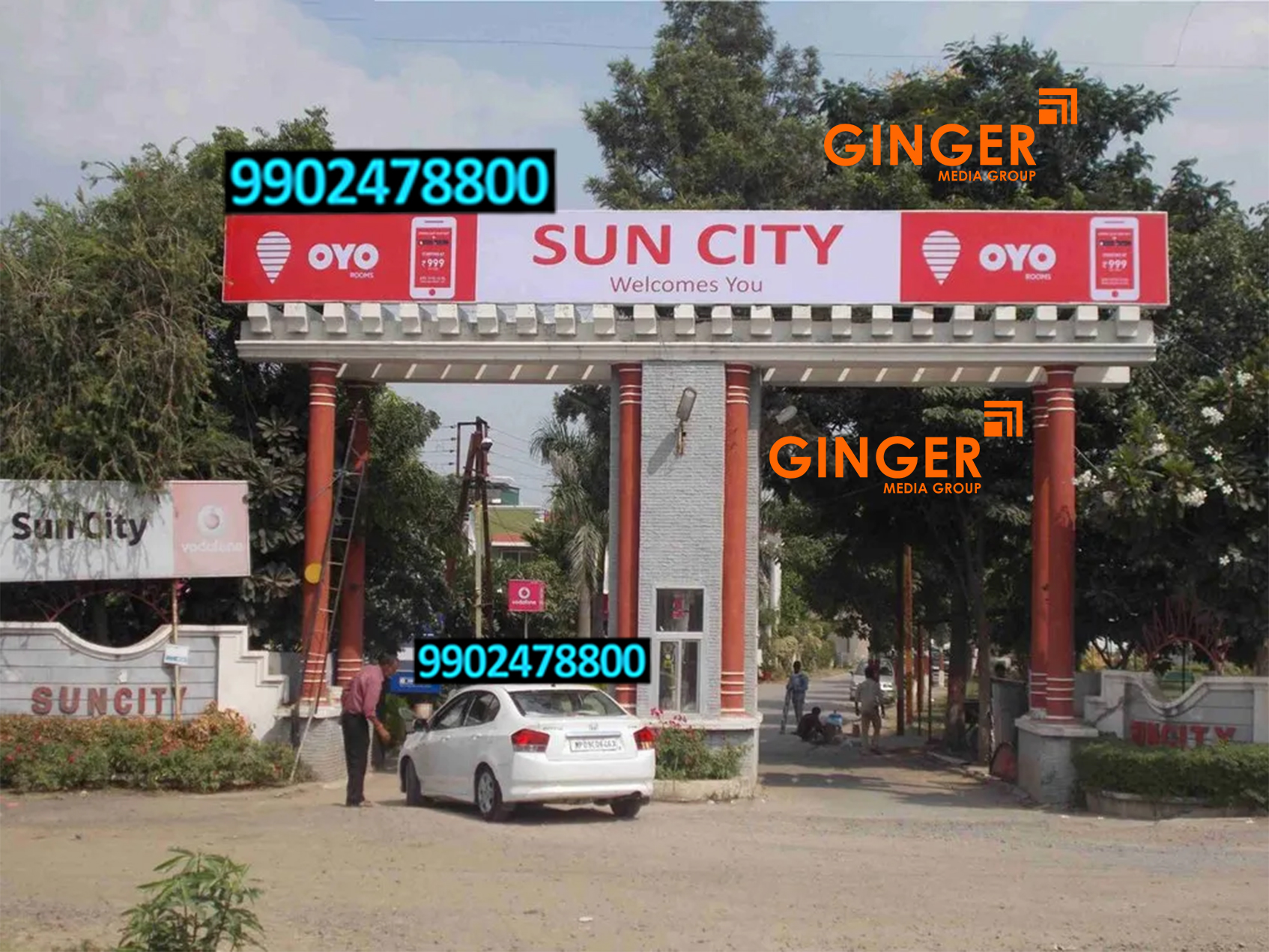 Signage Board on Society gate