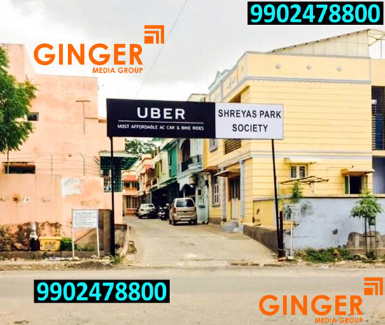 Society Name Board Advertising in India for UBER