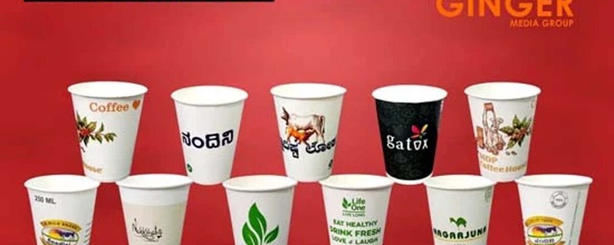 paper cup advertising with ginger media group