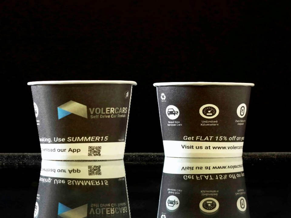 Creative marketing Ideas for Start-up-Paper Cup Ads-Gingercup