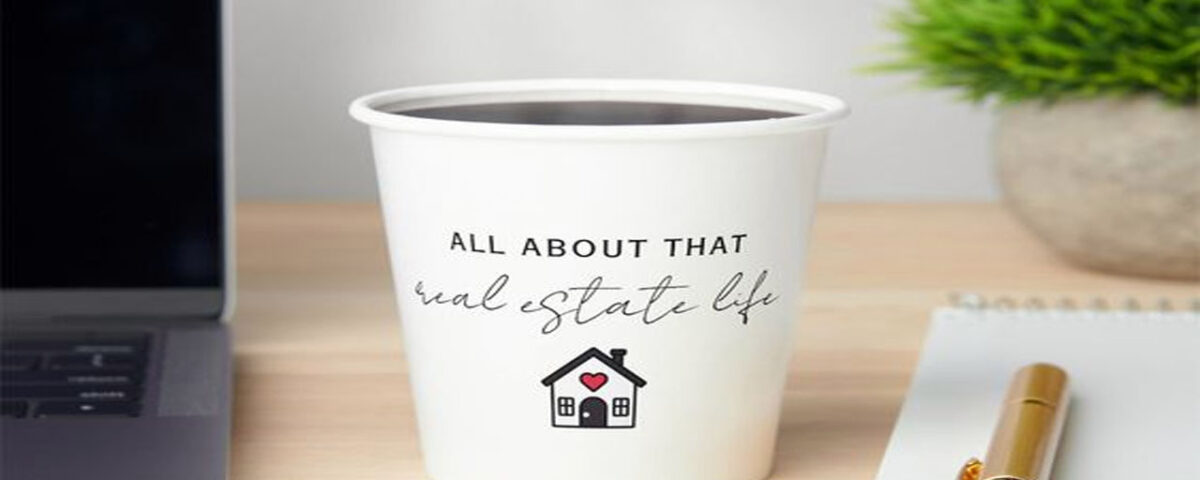 latest ideas of the paper cup advertising for real estate