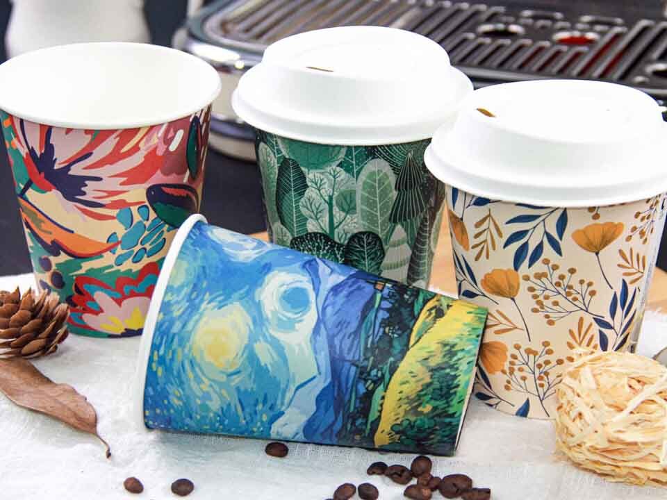 Artwork on Paper Cups