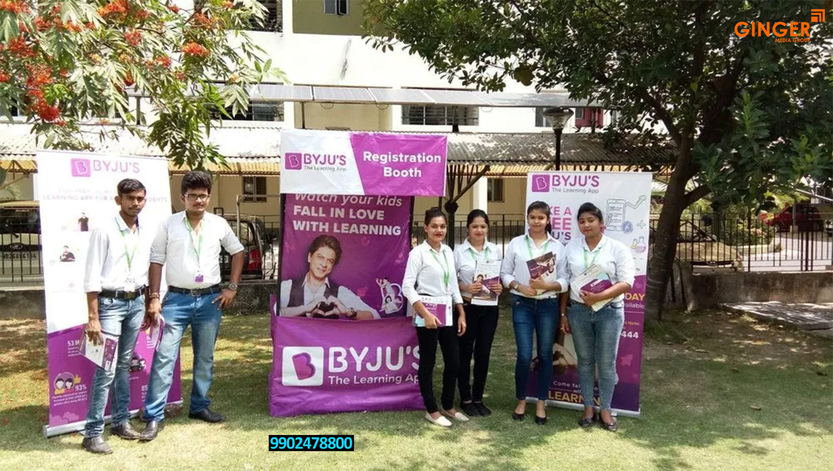 Canopy and Standees for RWA Activities advertising in Bangalore for BYJU'S