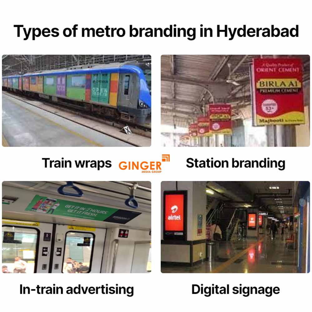 types of metro branding in hyderabad