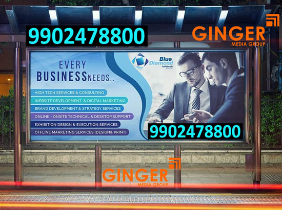 led screen branding agra blue diamond