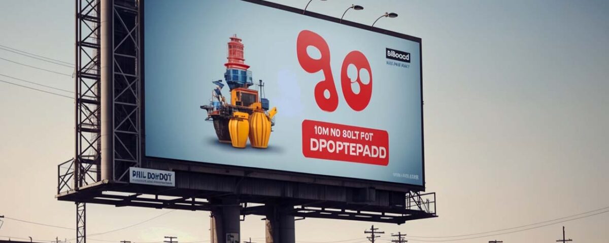 a billboard saying outdoor advertising