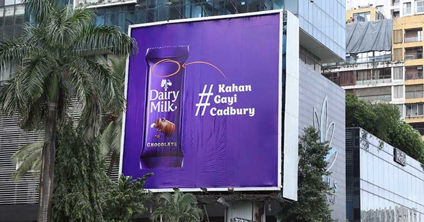 mysterious cadbury billboard