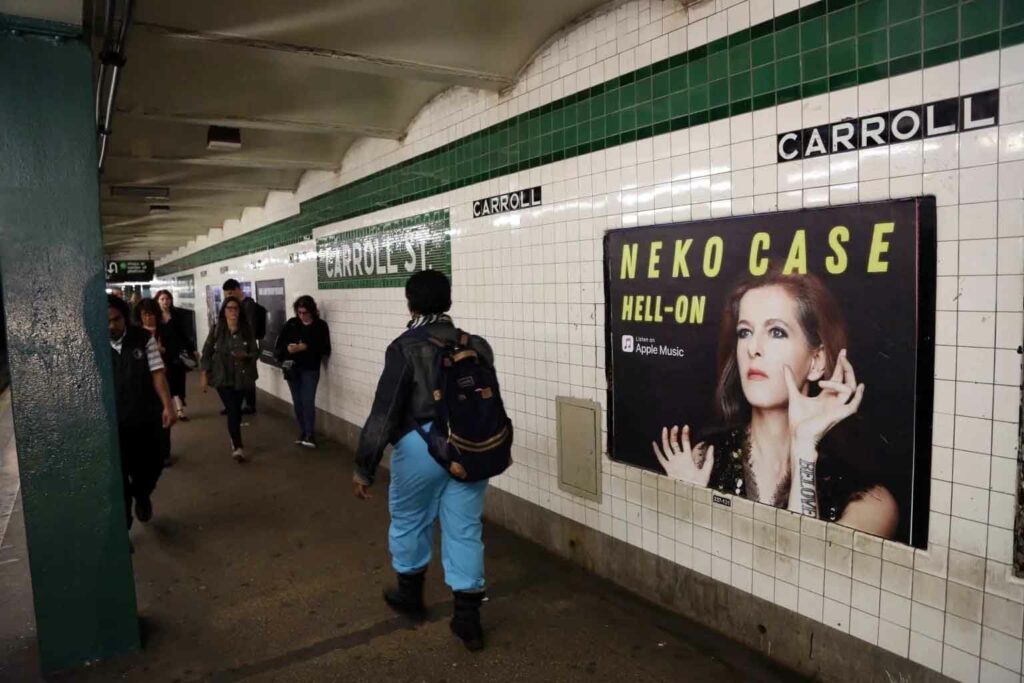 Railway station adverts
