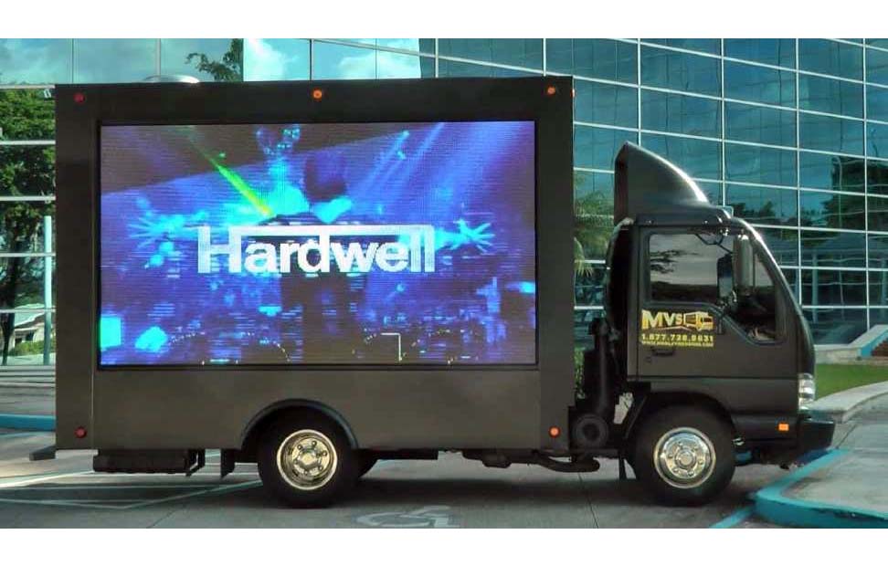 an image showing truck advertising