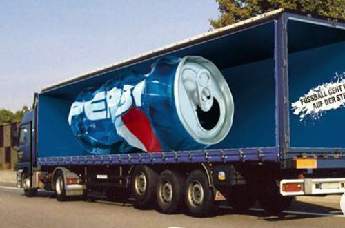 innovative truck advertising