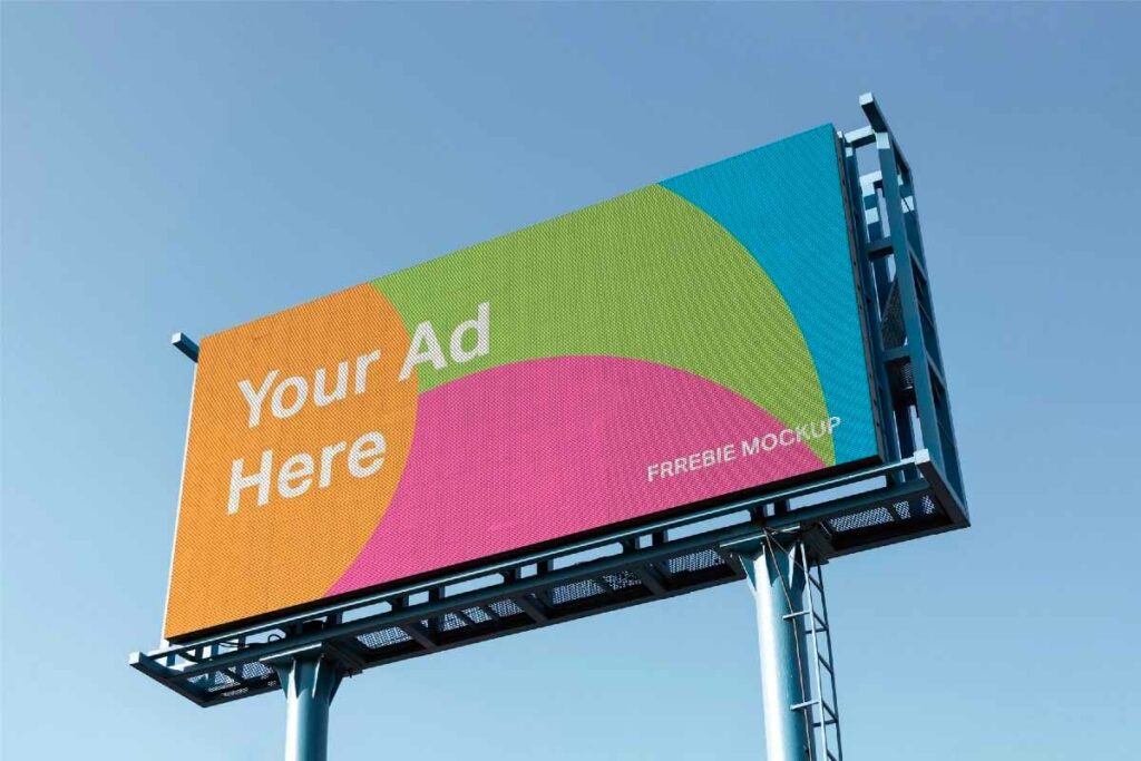 an empty billboard