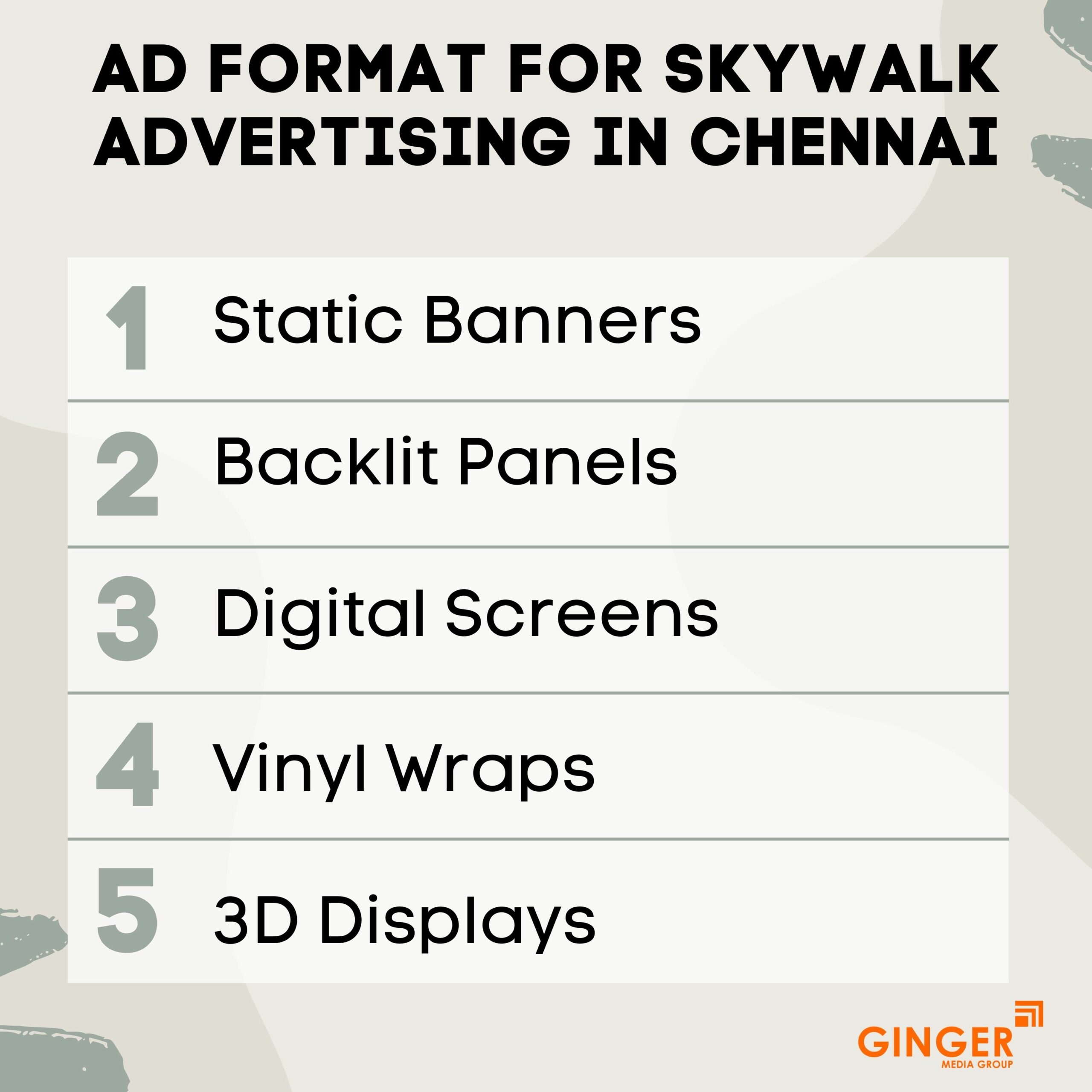 ad format for skywalk advertising in chennai