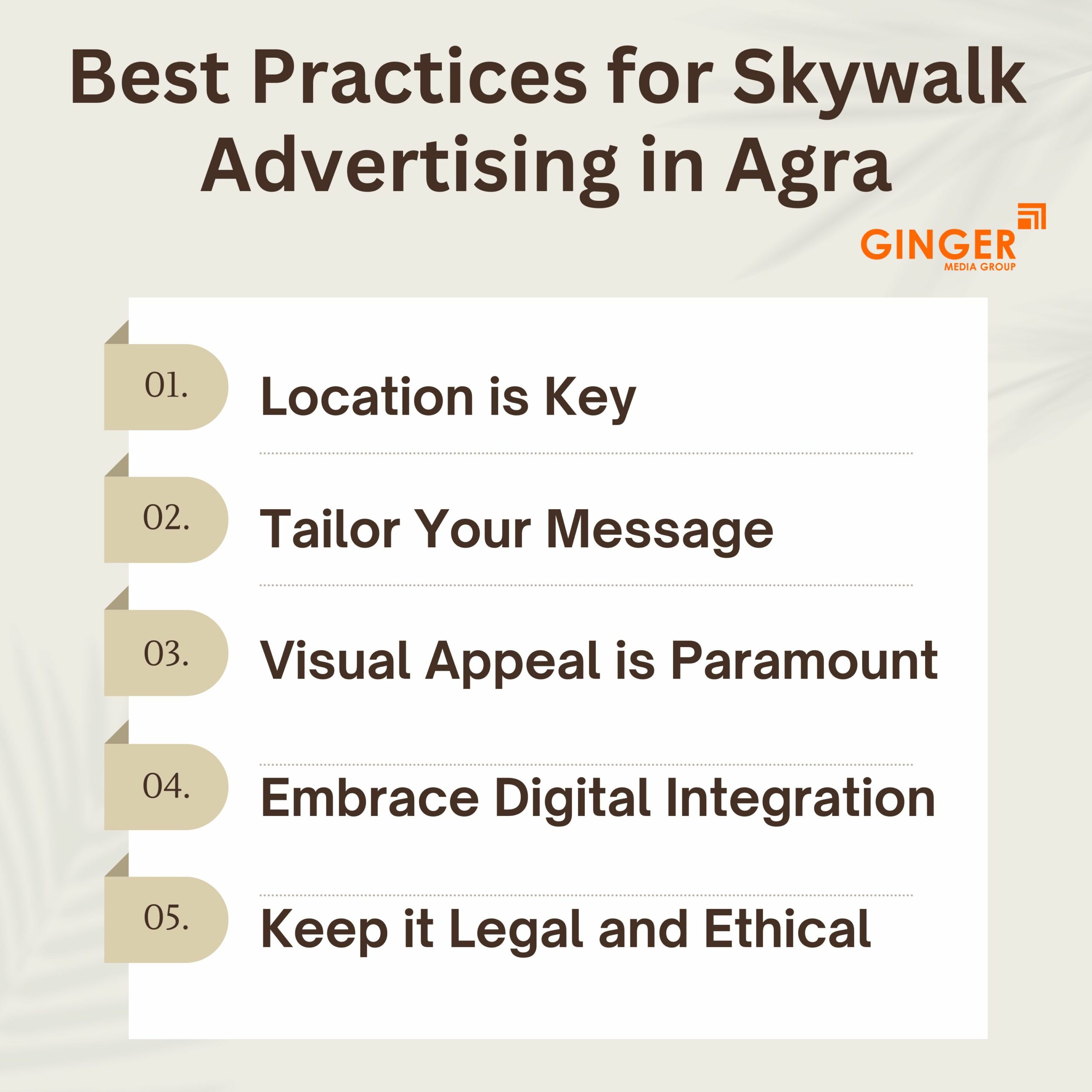 best practices for skywalk advertising in agra