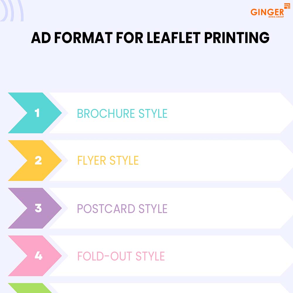 ad format for leaflet printing