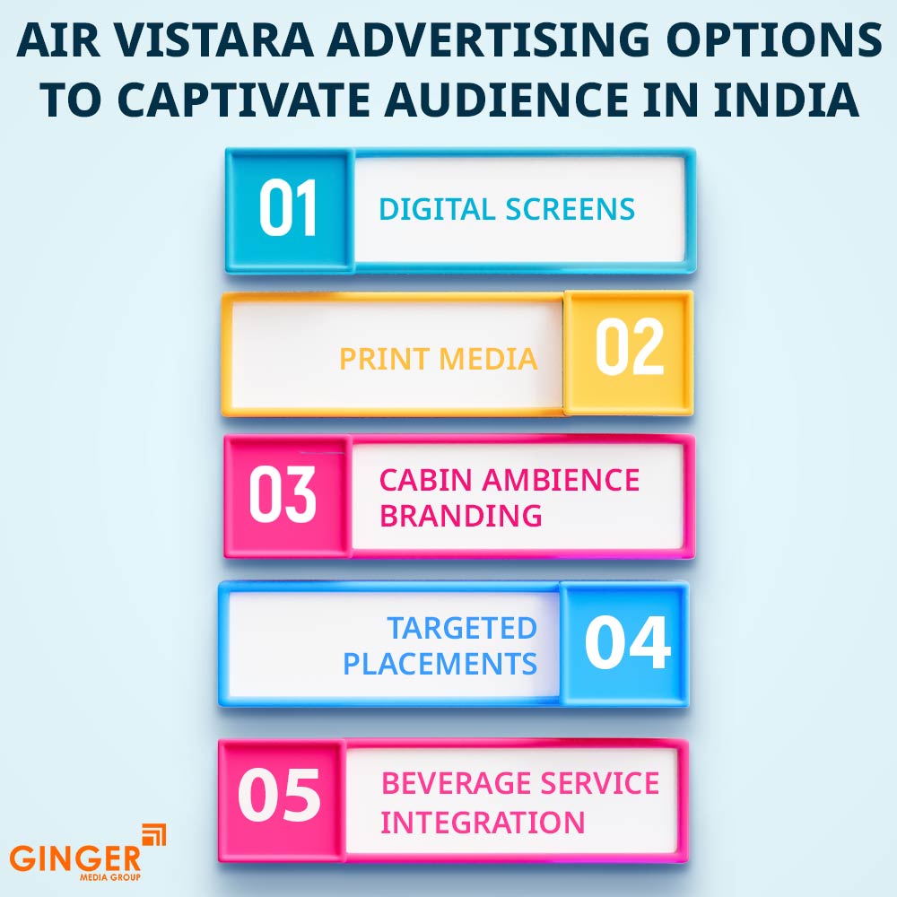 air vistara advertising options to captivate audience in india