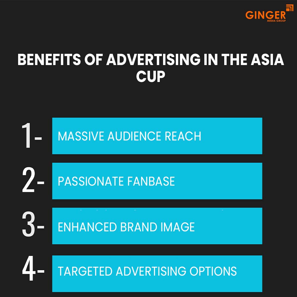 benefits of advertising in the asia cup