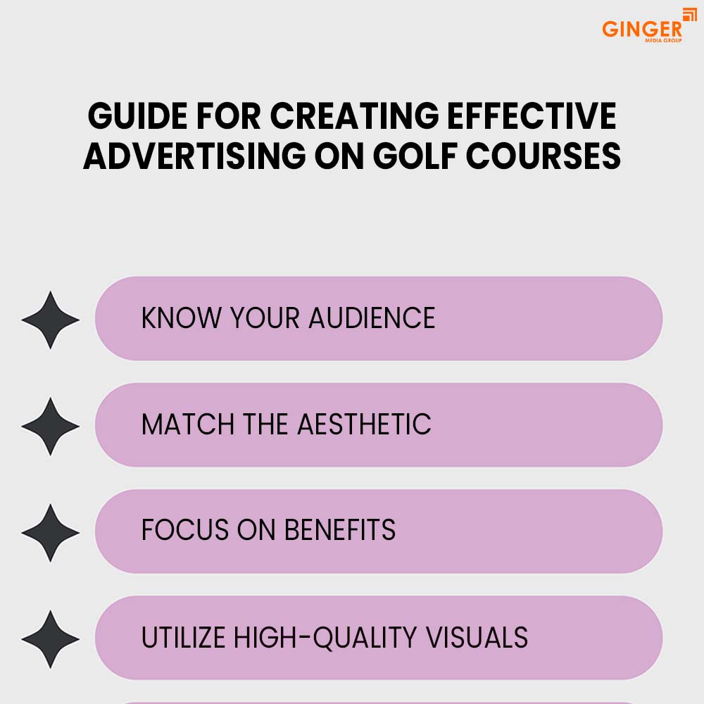 guide for creating effective advertising on golf course