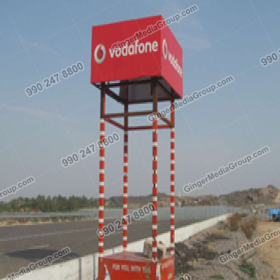 vodafone traffic booth advertising in agra