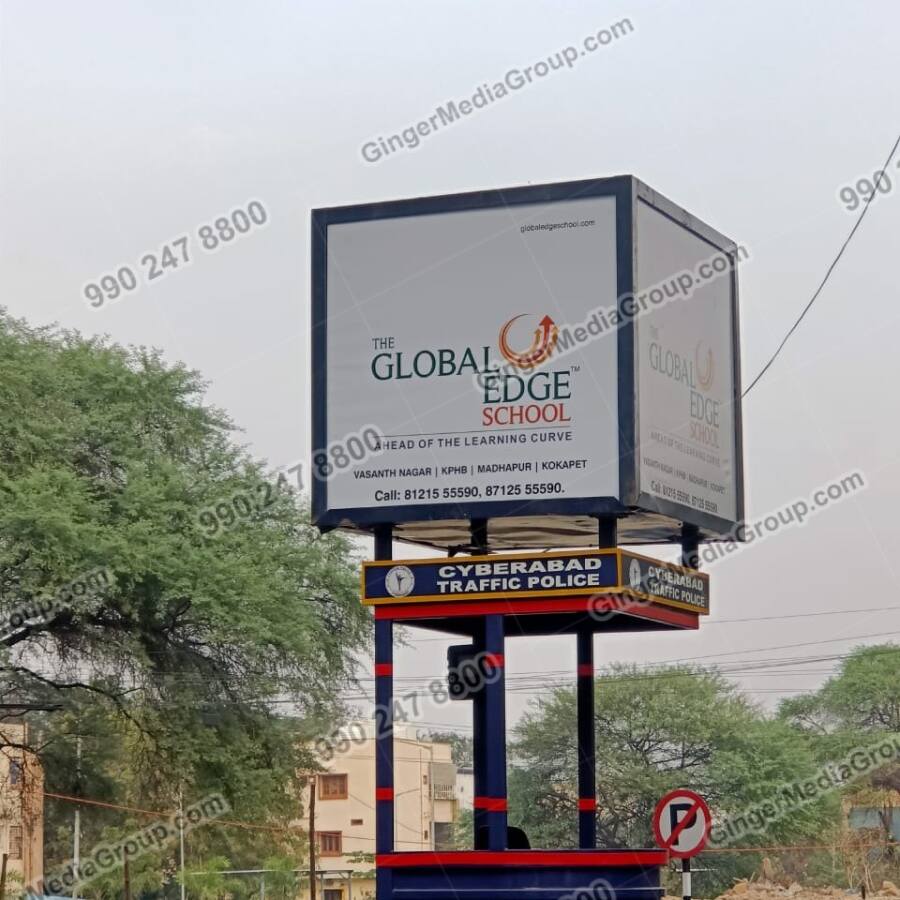 global edge school traffic booth advertisement chennai