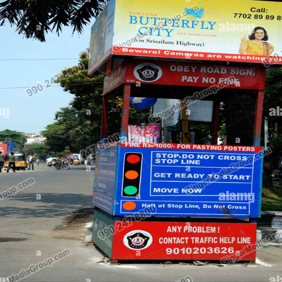 traffic booth advertisement chennai