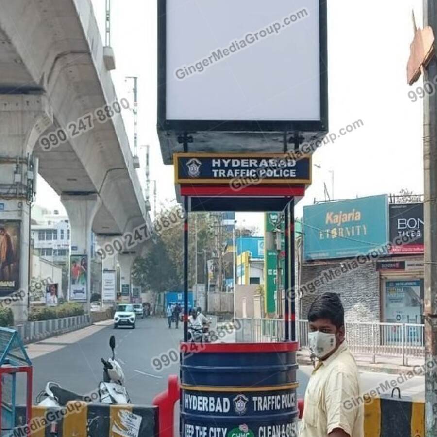 traffic booth advertisement hyderabad