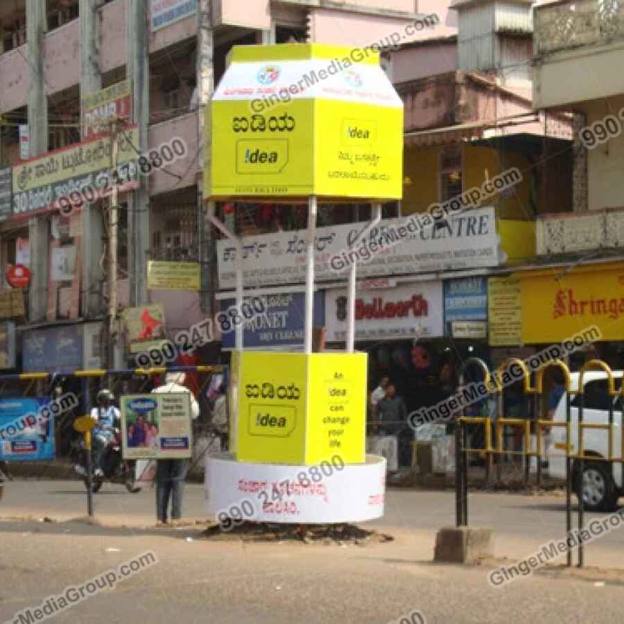 idea traffic booth advertising in jaipur