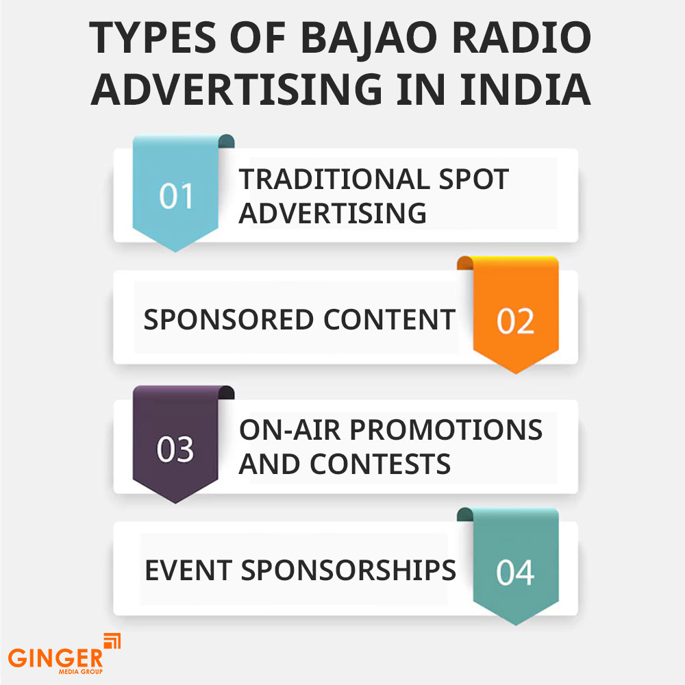 types of bajao radio advertising in india