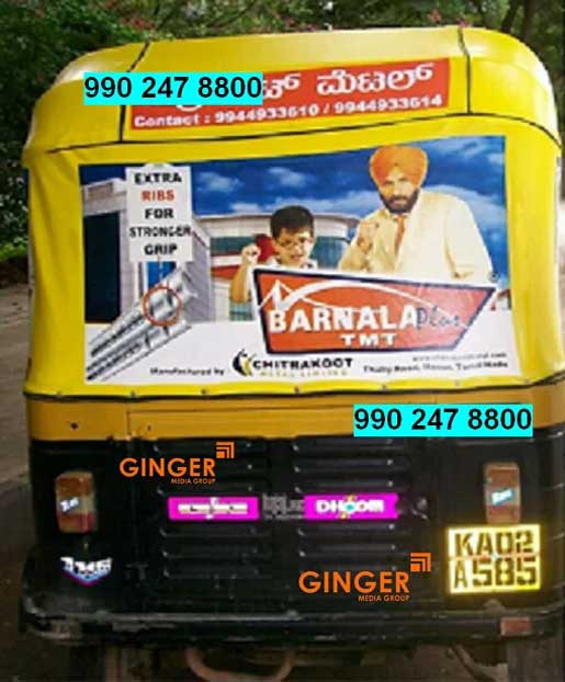 auto branding in bangalore for barnala plus tmt