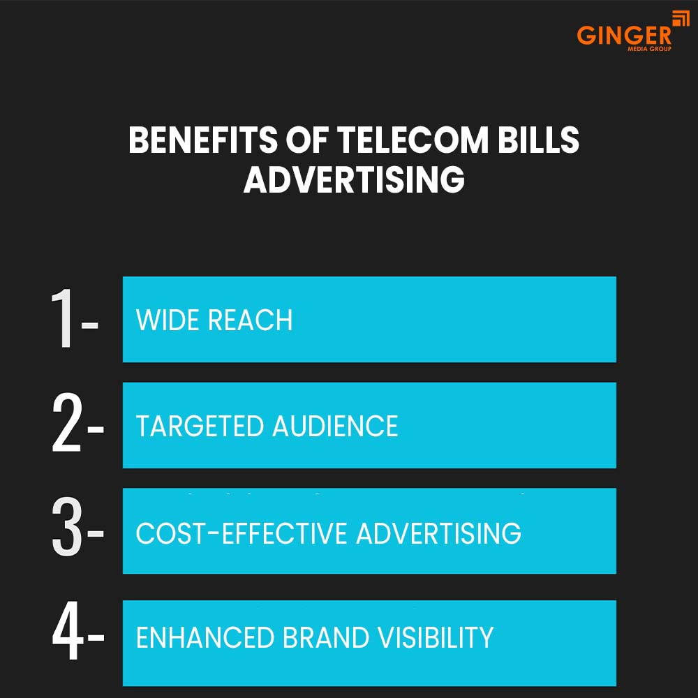 benefits of telecom bills advertising