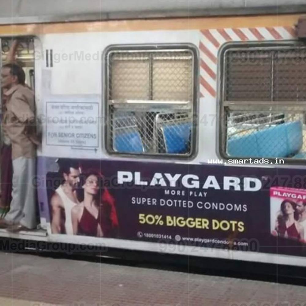 local train advertising