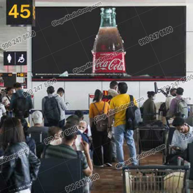 airport advertising in imphal coca cola