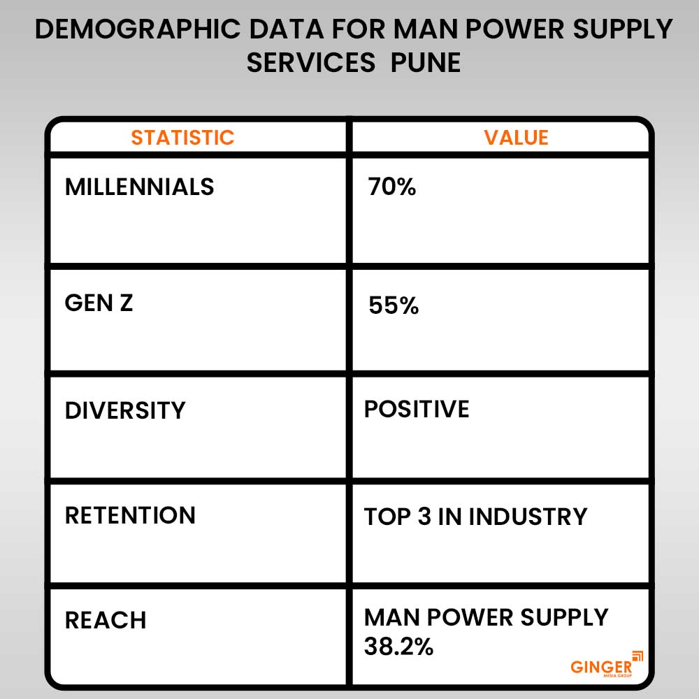 demographic data for man power supply services pune