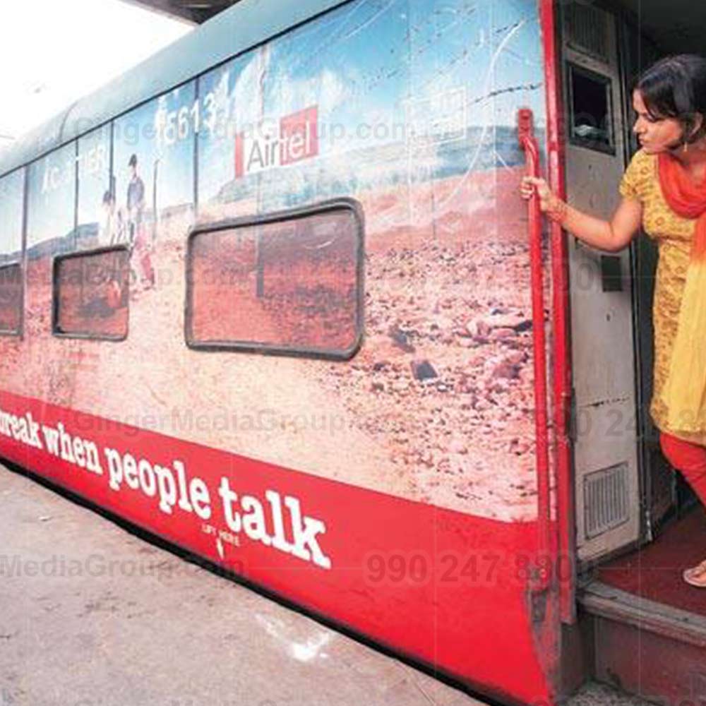 airtel express train advertising