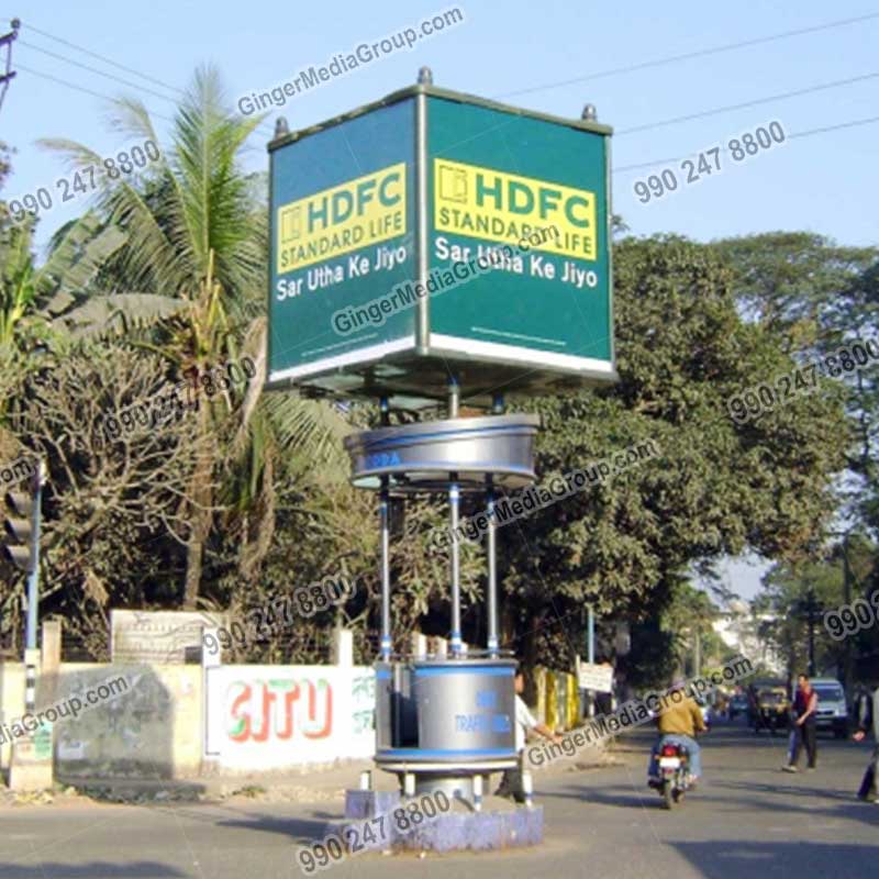 police booth advertising kolkata hdfc