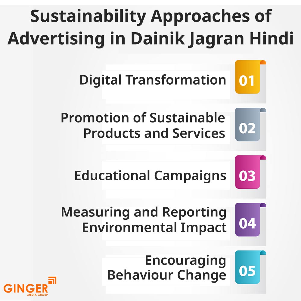 sustainability approaches of advertising in dainik jagran hindi