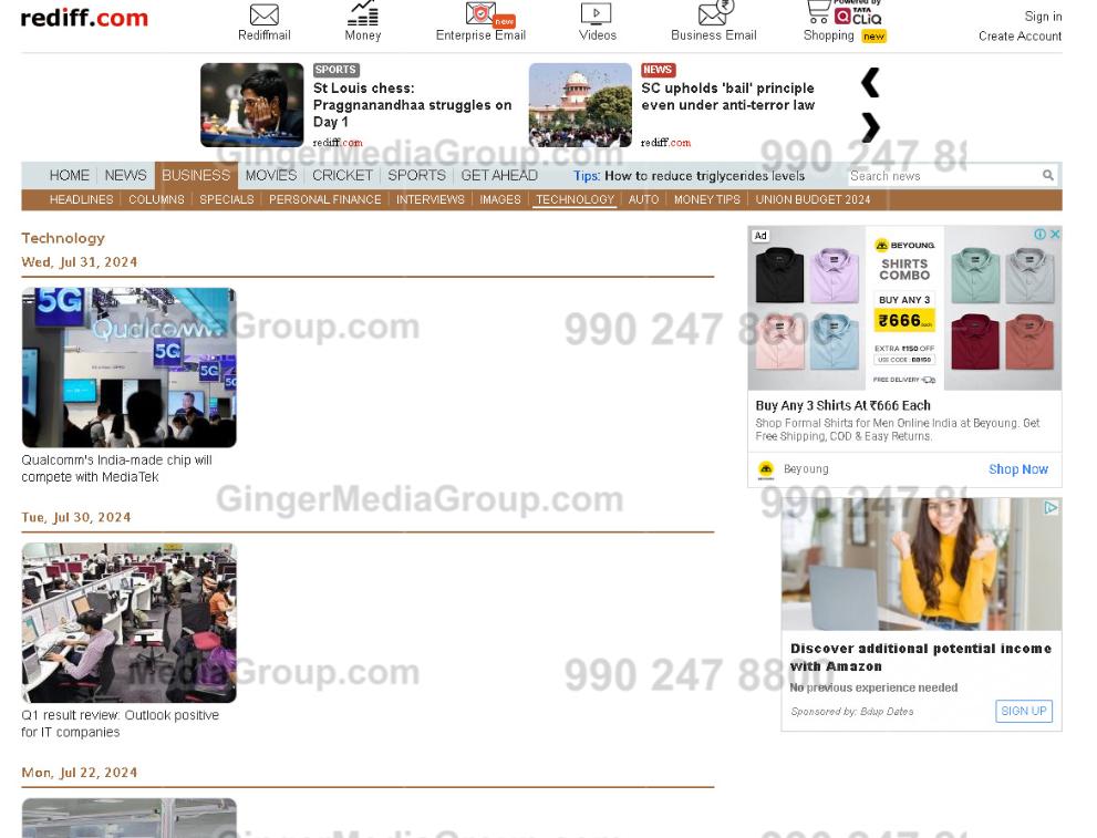 advertising in rediff website 4