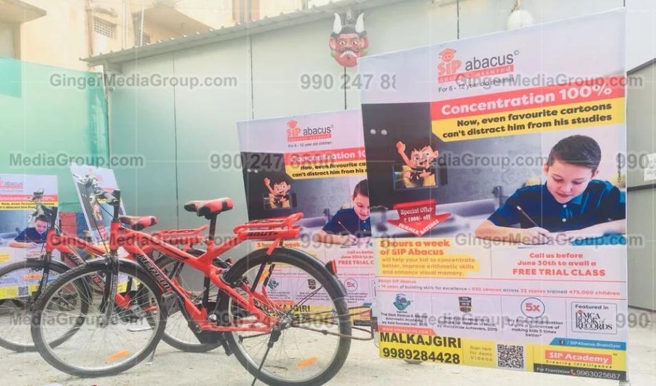 agra advertising in bicycle branding for abacus