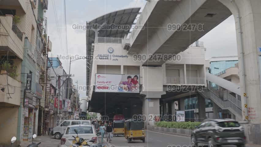 airtel advertising in metro station rtc x road