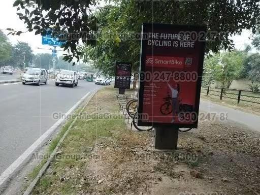 kolkata advertising in bicycle shelter smart bike