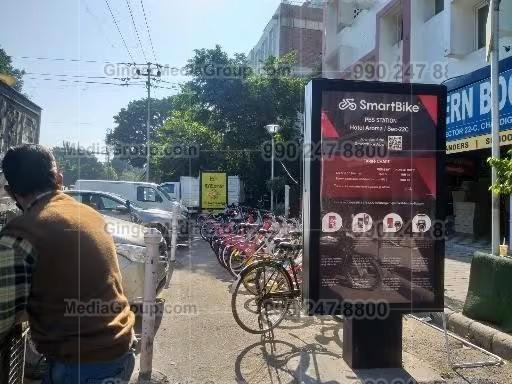 jaipur advertising in bicycle shelter smart bike