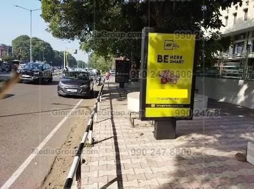 kolkata advertising in bicycle shelter