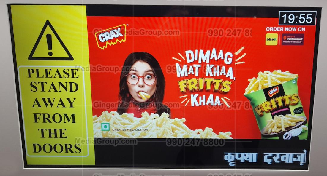 crax delhi metro advertising