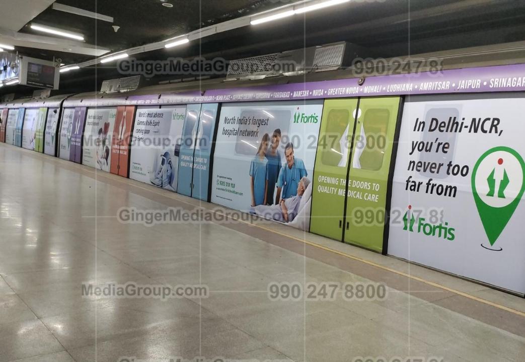 fortis delhi metro advertising