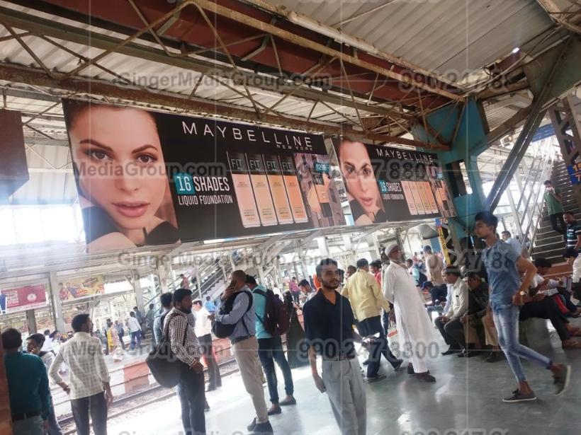 kolkata railway station advertising maybelline