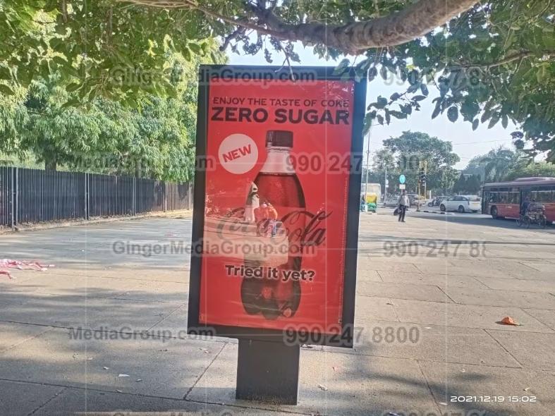 lucknow advertising in bicycle shelter coca cola