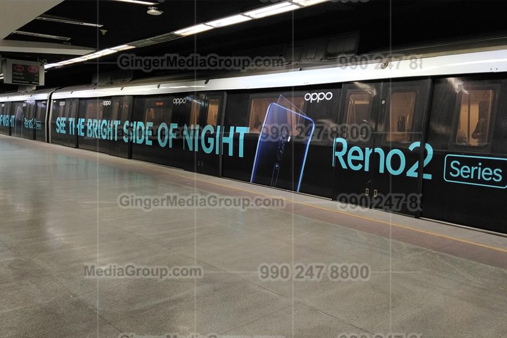 oppo delhi metro advertising