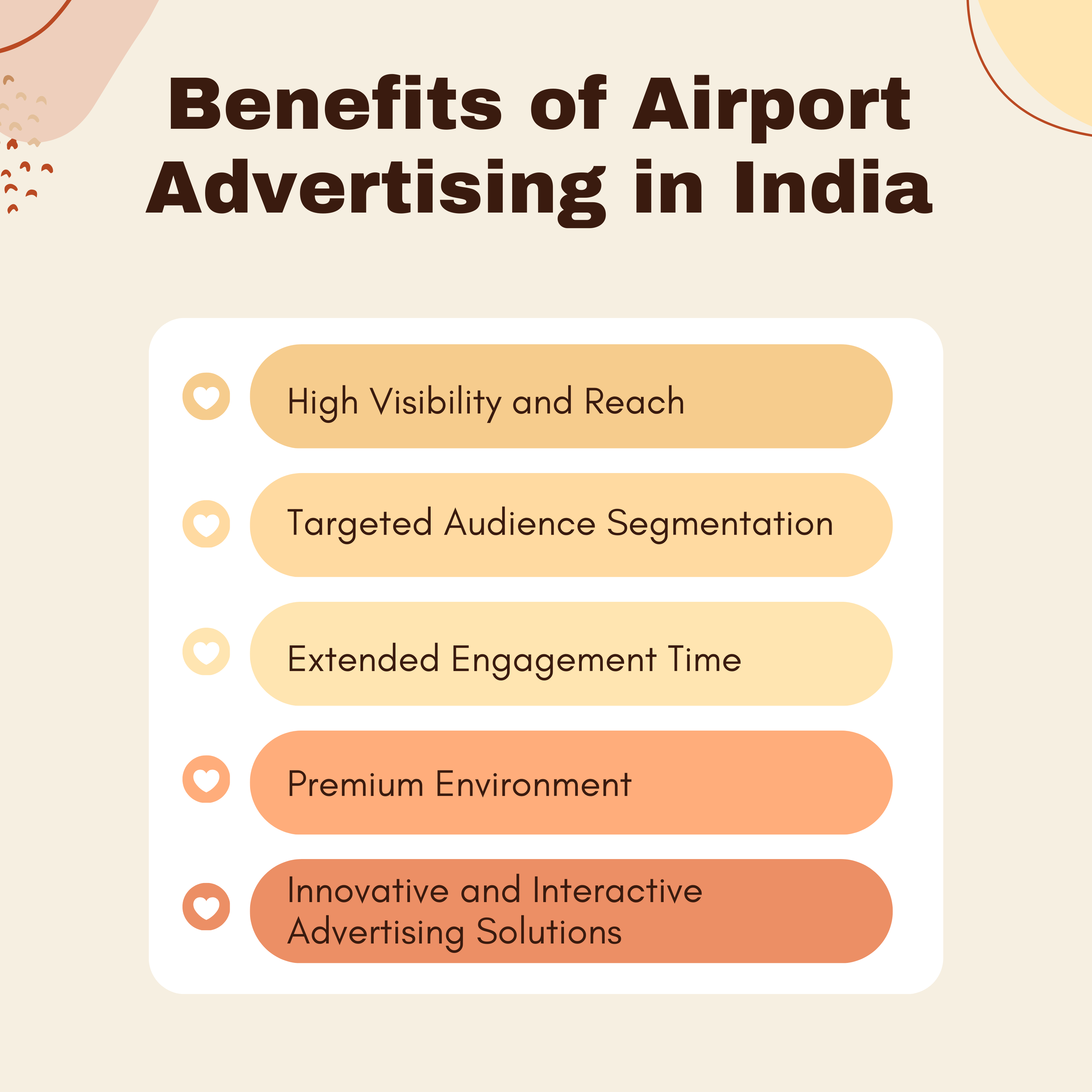 benefits of airport advertising in india