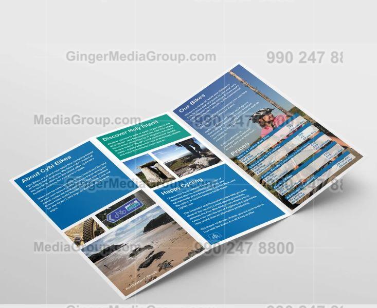 7 advertising in menu restaruent leaflet prinitng