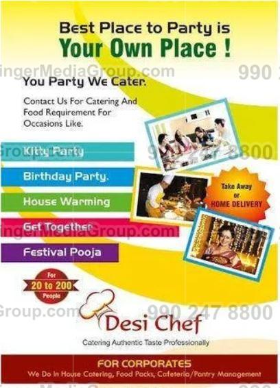 9 advertising in desi chef leaflet